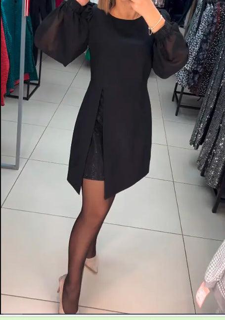 Ladies New Temperament Waist-controlled Dress - WOMONA.COM