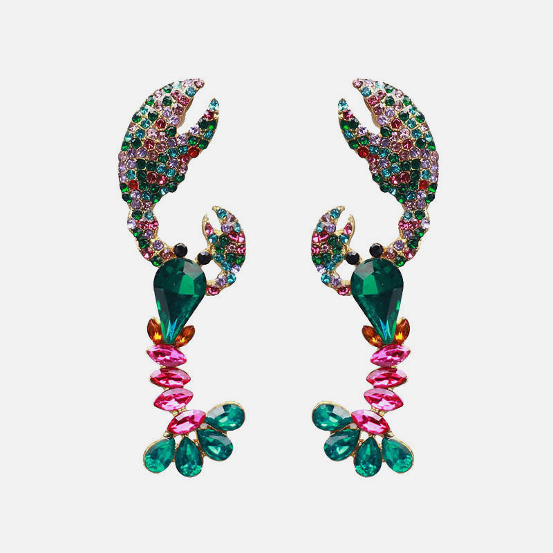 Temperament Lobster Shape Long Earrings - WOMONA.COM