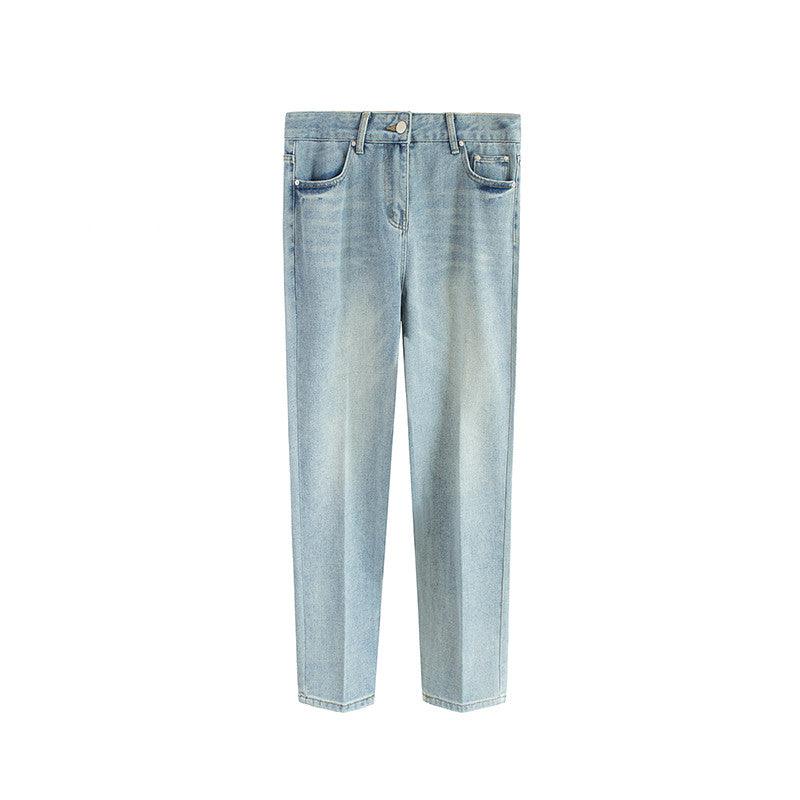 Versatile Casual Small Leg Cropped Jeans For Men - WOMONA.COM