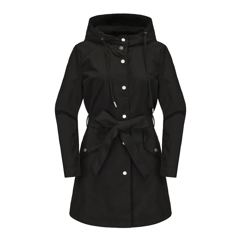 Spring And Autumn New Hooded Waterproof Coat - WOMONA.COM