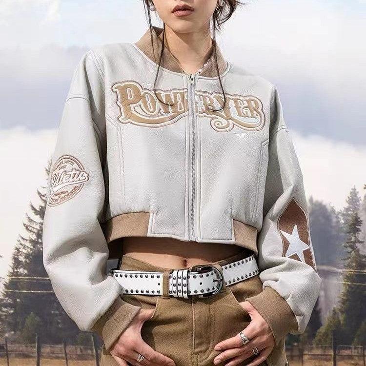 Niche Leather Jacket Hot Girl Top - WOMONA.COM