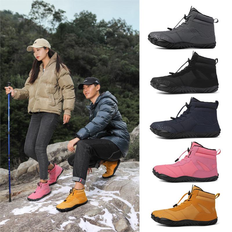 Cotton-padded Shoes Five-finger Snow Boots - WOMONA.COM