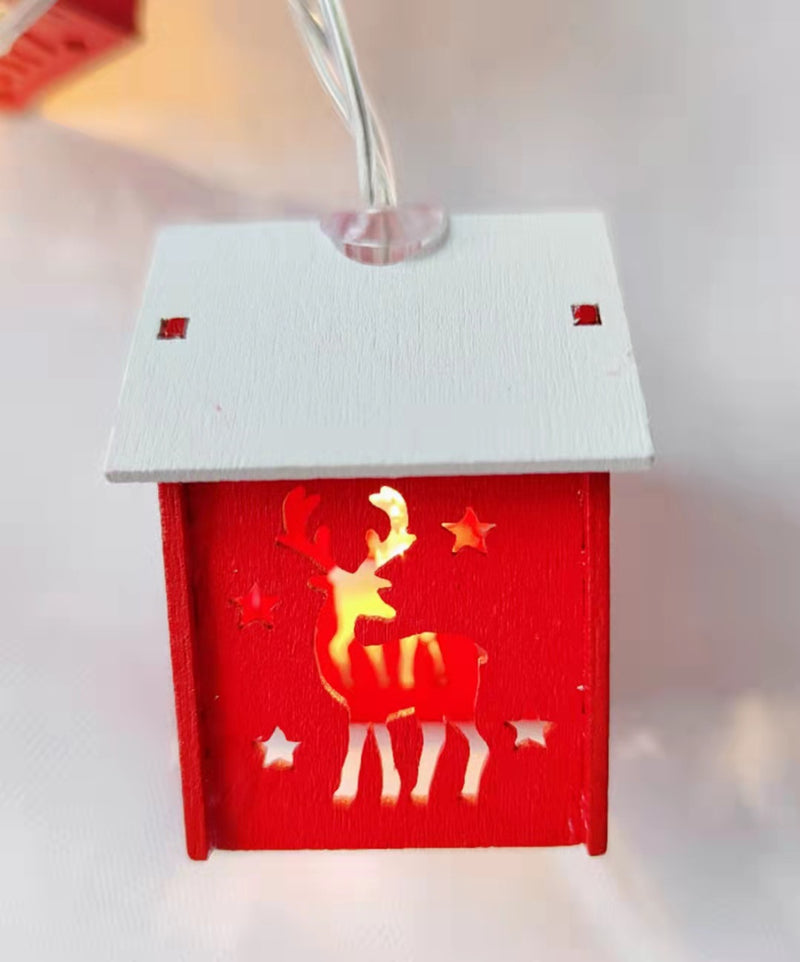 New House Shape LED String Lights Christmas Decoration - WOMONA.COM