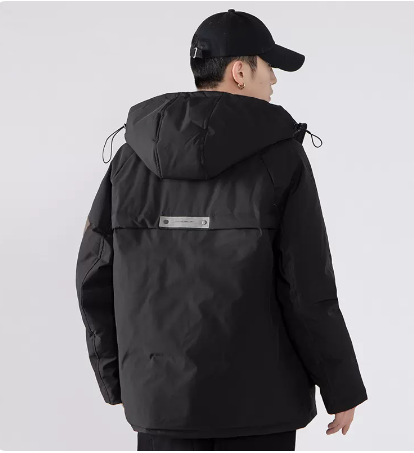 Cloth Embroidered Tooling Down Jacket - WOMONA.COM