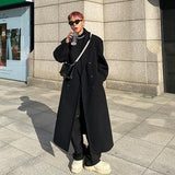 Men's Coat Long Knee Length Korean Version - WOMONA.COM