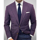 Men's Striped Blazer Casual Slim Fit - WOMONA.COM