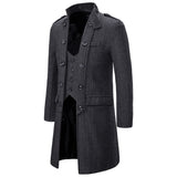 Men's Herringbone Overcoat - WOMONA.COM