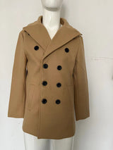 British Men Mid-length Long Sleeve Woolen Coat - WOMONA.COM