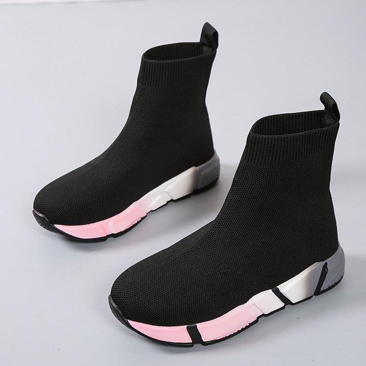 Iridescent Shoes Platform Black Ankle Boots For Women - WOMONA.COM