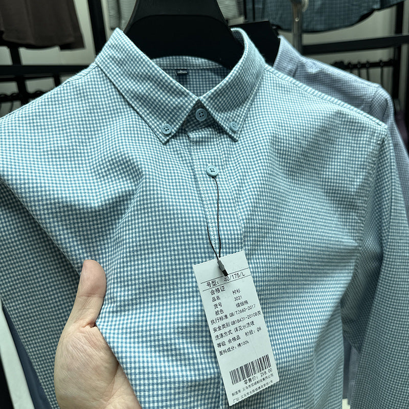 Camisas casuales de moda de manga larga de otoño para hombres