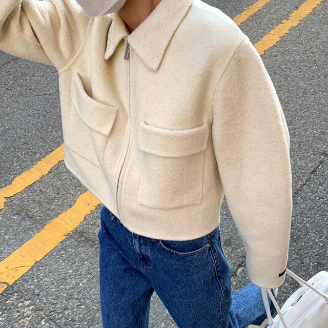 Versatile Double Pocket Design Cardigan - WOMONA.COM