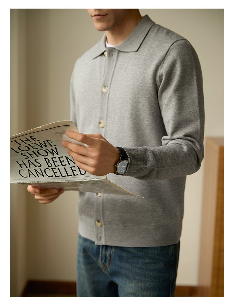 Men's Yuppie Casual Versatile Knitted Sweater - WOMONA.COM