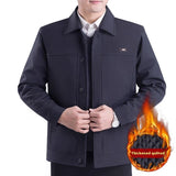 Middle-aged Men's Casual Jacket Autumn Outerwear Top - WOMONA.COM