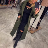 Comfortable Extended Waist Trimming Trench Coat