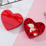 Heart-shaped Rose Red Gift Box New Year Christmas - WOMONA.COM