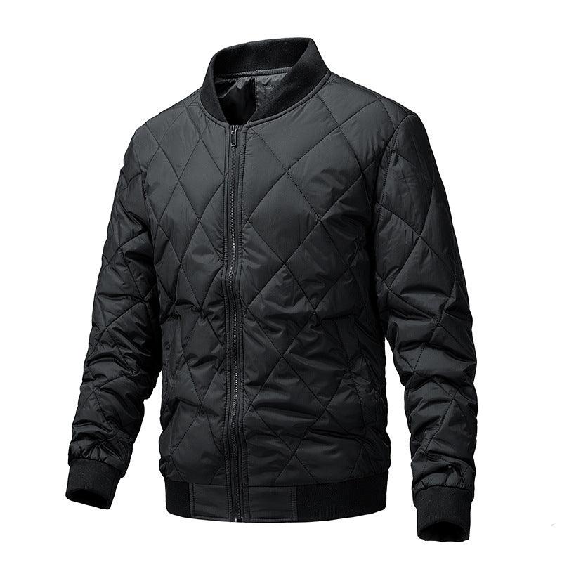 Solid Color Cotton-padded Coat - WOMONA.COM