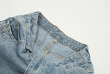 Fashion Side Striped Button Jeans For Men - WOMONA.COM