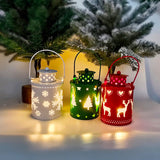 Luces de velas navideñas, linternas LED pequeñas, luces de viento, velas electrónicas, decoración navideña creativa de estilo nórdico