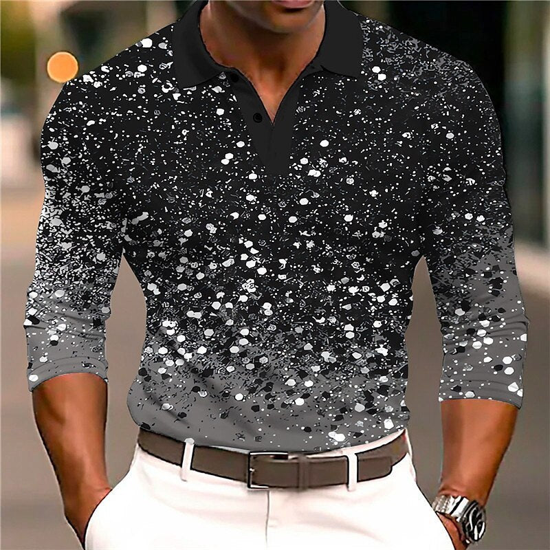 Men's Casual Printed 3D Polo Shirt Outdoor Leisure Daily - WOMONA.COM