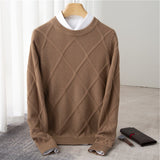 Fashion Woolen Sweater Men's Solid Color - WOMONA.COM