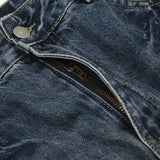 Fashion Retro Washed Worn Jeans Men - WOMONA.COM