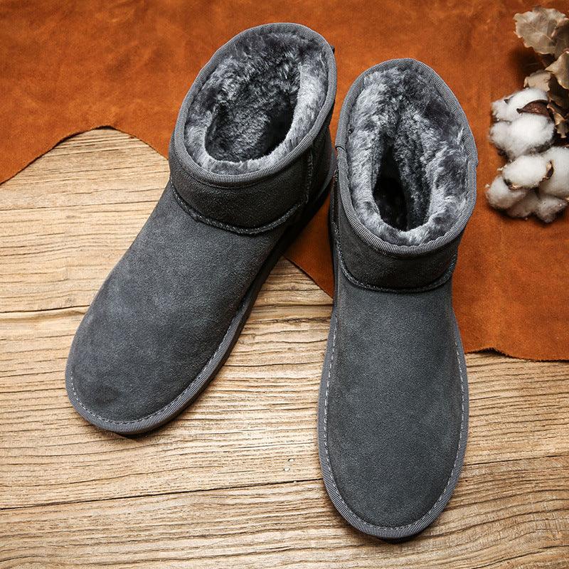 Trendy Fashion Plus Velvet Warm Men Boots - WOMONA.COM