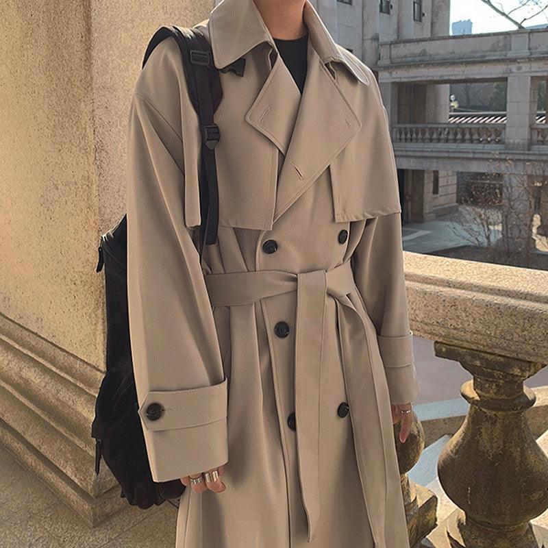 Overknee British Double-breasted Coat - WOMONA.COM