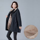 Fleece-lined Thick Hooded Parka - WOMONA.COM