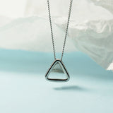 Geometric Triangle Necklace Female Niche Design Necklace - WOMONA.COM