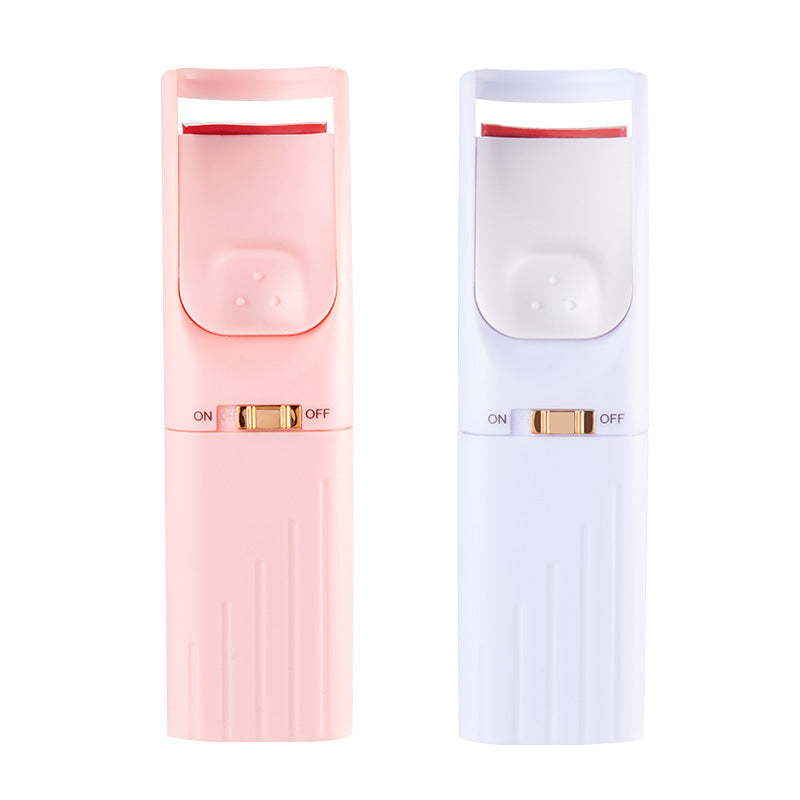 Mini Rechargeable Heated Electric Eyelash Curler - WOMONA.COM