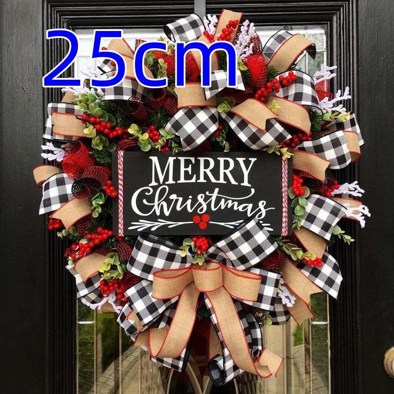 Christmas bow garland - WOMONA.COM