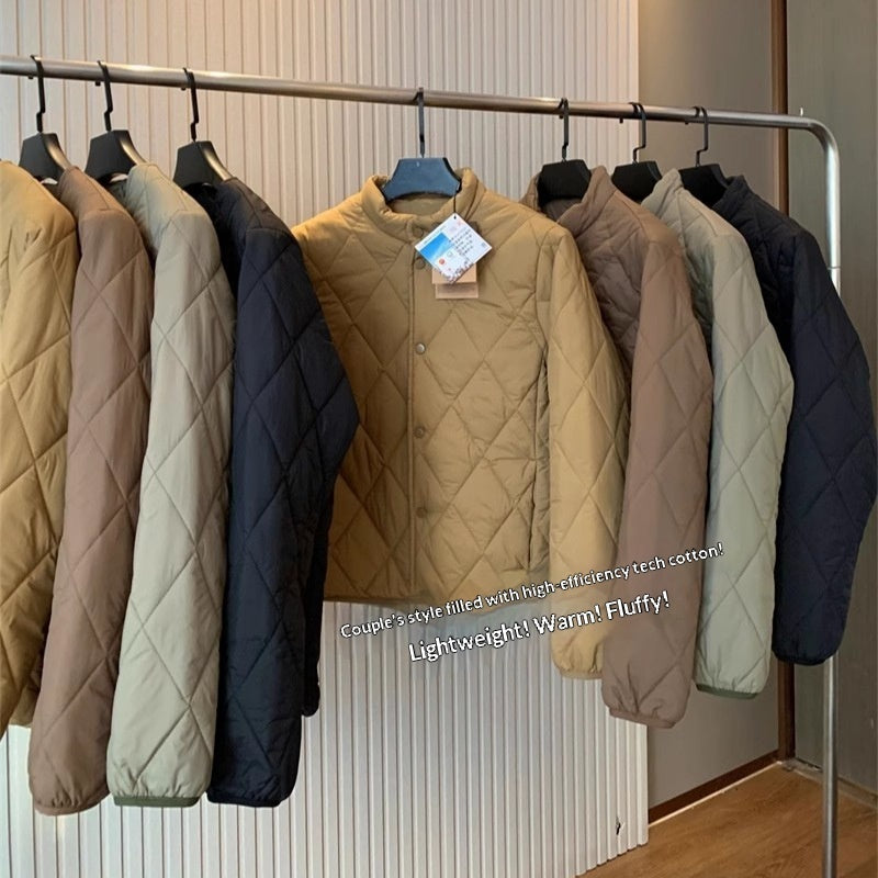 Women's Diamond-Quilted Cotton-Filled Jacket - product view 1