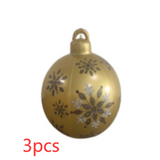 Christmas Ornament Ball Outdoor Pvc 60CM Inflatable Decorated Ball - WOMONA.COM