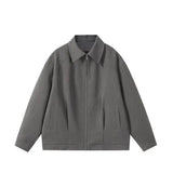 Autumn Fashion Simple Jacket Coat Japanese Black - WOMONA.COM