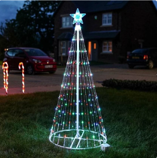 Multi Color LED Animated Outdoor Christmas Tree Lights - WOMONA.COM