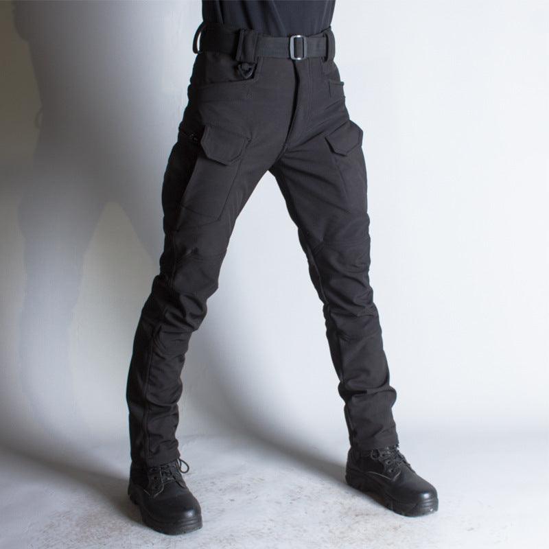 IX7 Shell Tactical Pants Men's Business Shirt Fleece Trousers - WOMONA.COM