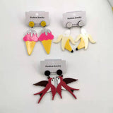 Acrylic Personalized Earrings - WOMONA.COM