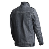 Thick PU Leather Coat Men's Fashion Casual - WOMONA.COM