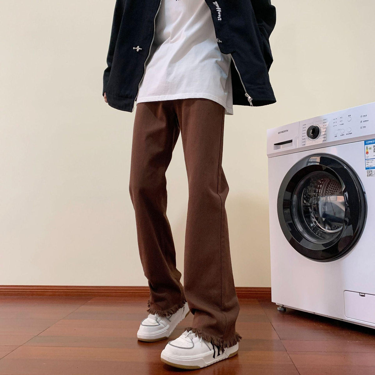 Trendy High Street Fashionable Pu Handsome Trousers - WOMONA.COM