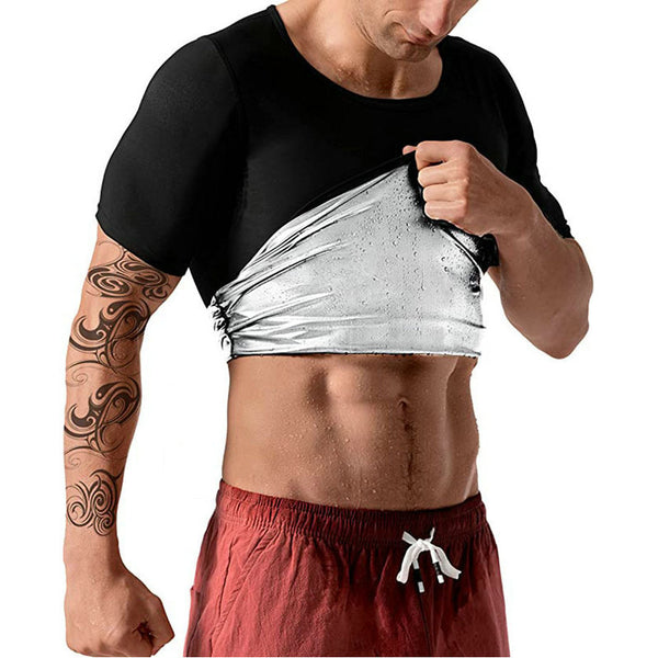 Sweat Suit Sports Fitness Corset Men - WOMONA.COM