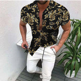 Men's Short-Sleeved Fashion Shirts - WOMONA.COM