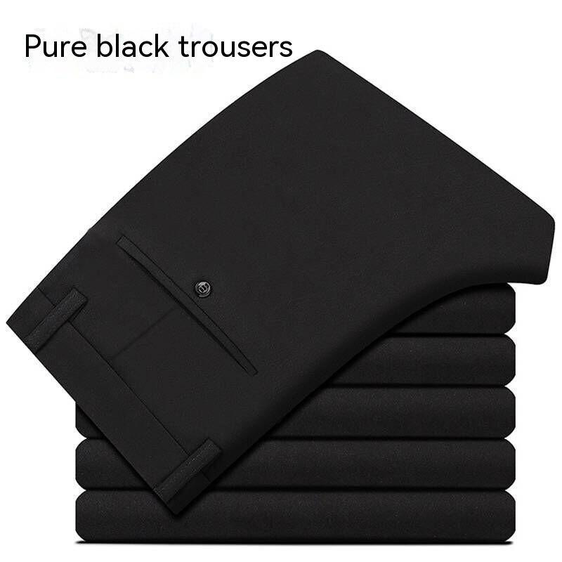 Suit Pants Middle-aged High Elastic Casual Pants - WOMONA.COM