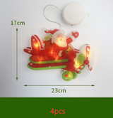 LED Suction Cup Window Hanging Lights Christmas Decoration - WOMONA.COM