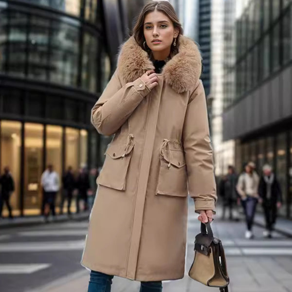 Parka Women's Overknee Long Cotton Coat Jacket