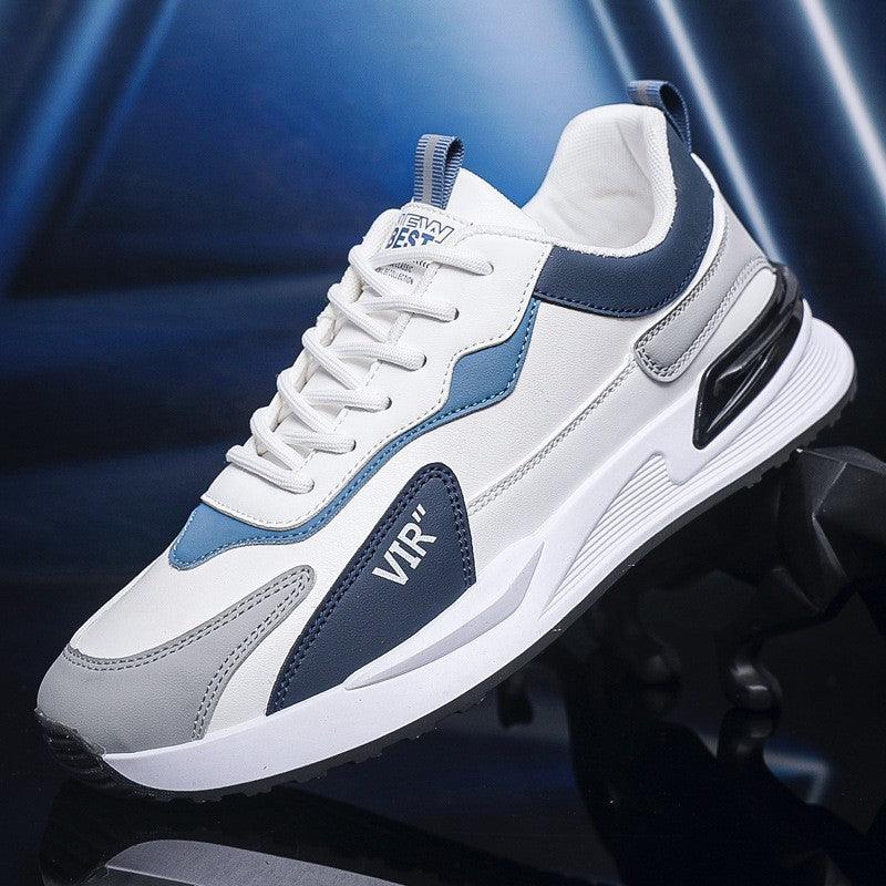 Men's Color Block Mesh Shoes Fashion Casual Lace-up Sneakers - WOMONA.COM