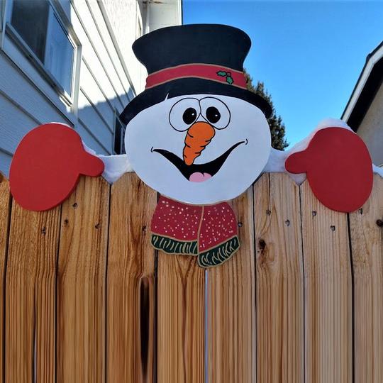 Christmas Themed Fence Garden Top Decoration - WOMONA.COM