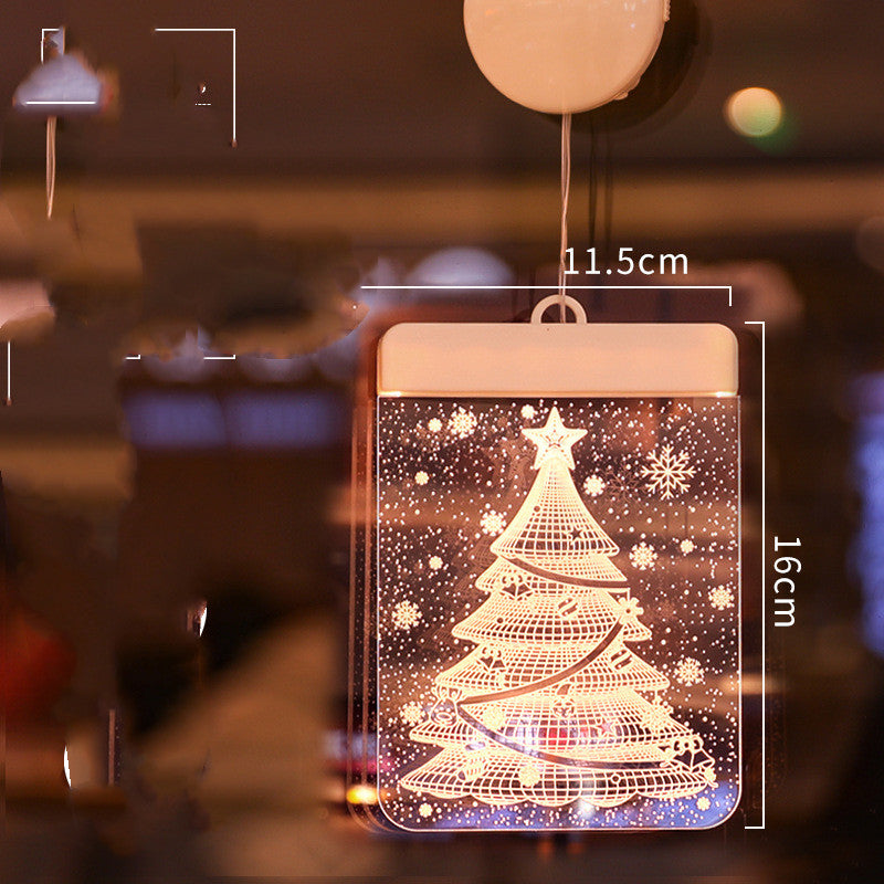 Suction Cup Hanging Lights Christmas Room Decoration - WOMONA.COM