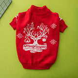 Christmas Tree Elk Christmas Dog Sweater - WOMONA.COM