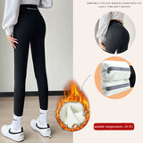 Fleece Thickened Leggings Winter - WOMONA.COM