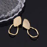 Long Retro Geometric Earrings - WOMONA.COM